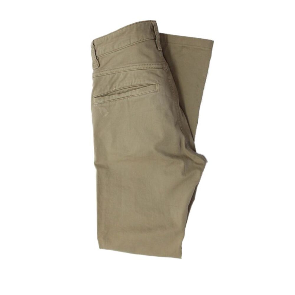 Wide Jeans Mens Cotton Zippered Buttoned Skinny Jeans Solid Brown Size 28